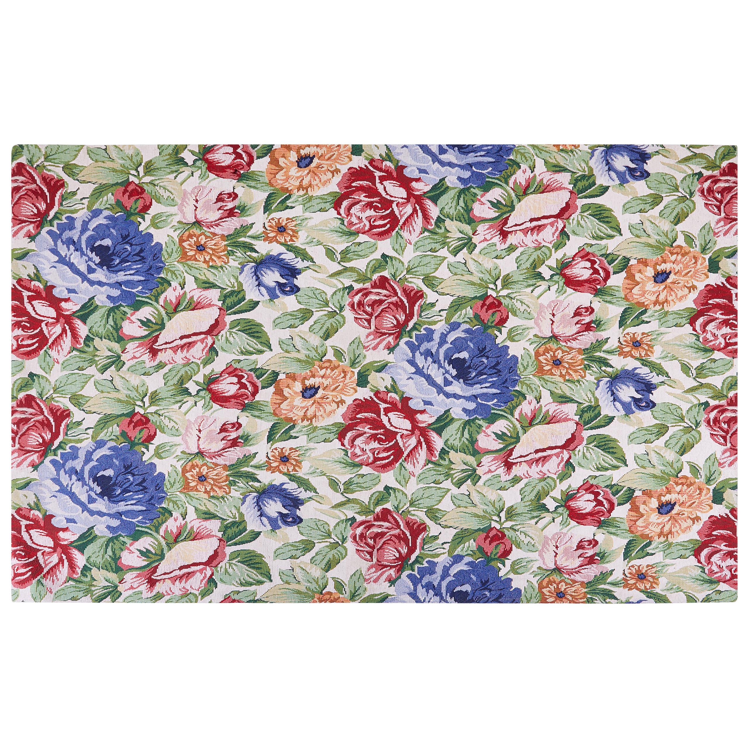 TEPPICH geflochten Farwan 200/140 cm - Multicolor, Textil (140/200cm) - Beliani