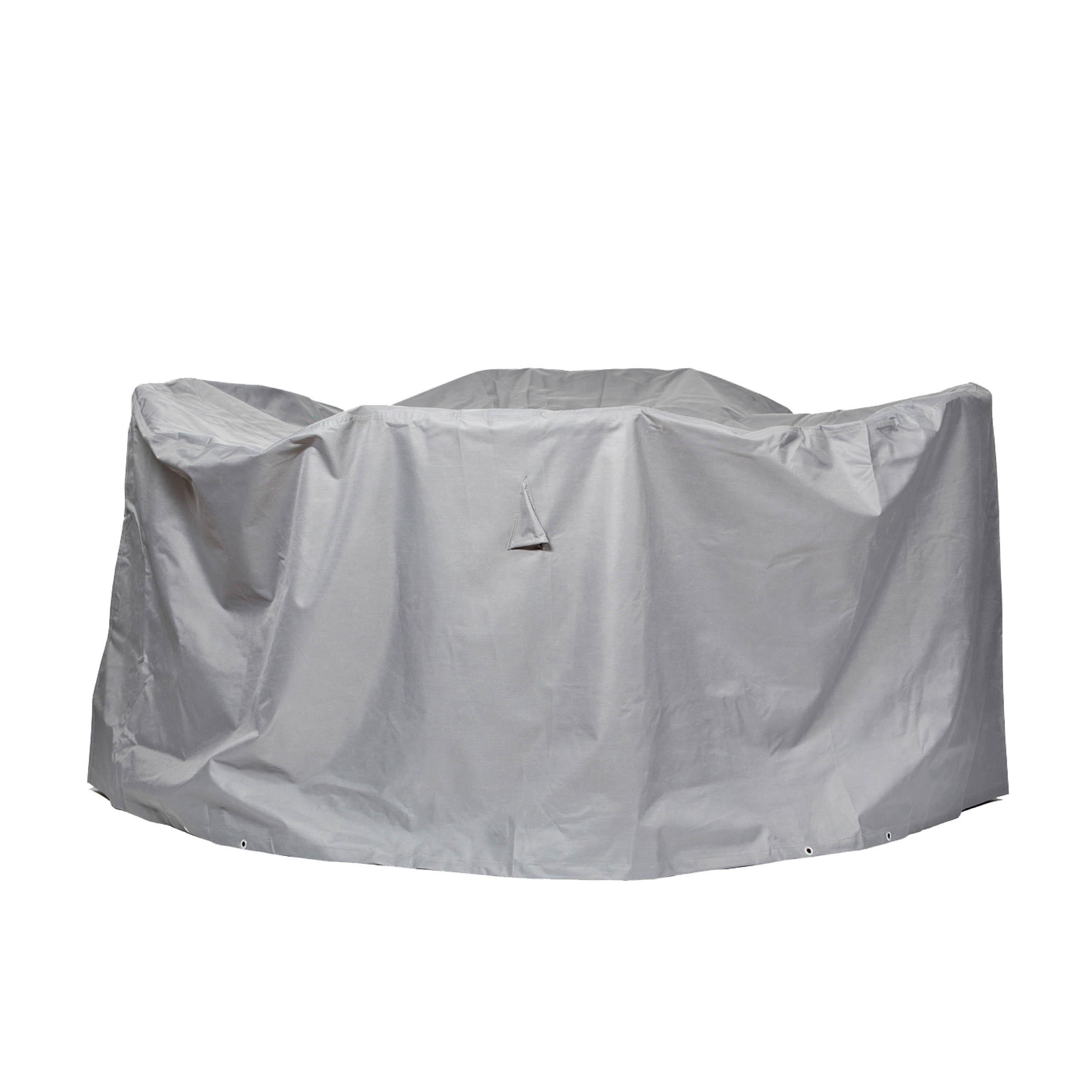 SCHUTZHÜLLE für Sitzgruppe rund SHP-20012 - Grau, Kunststoff (200/94/1cm) - mehr Garten