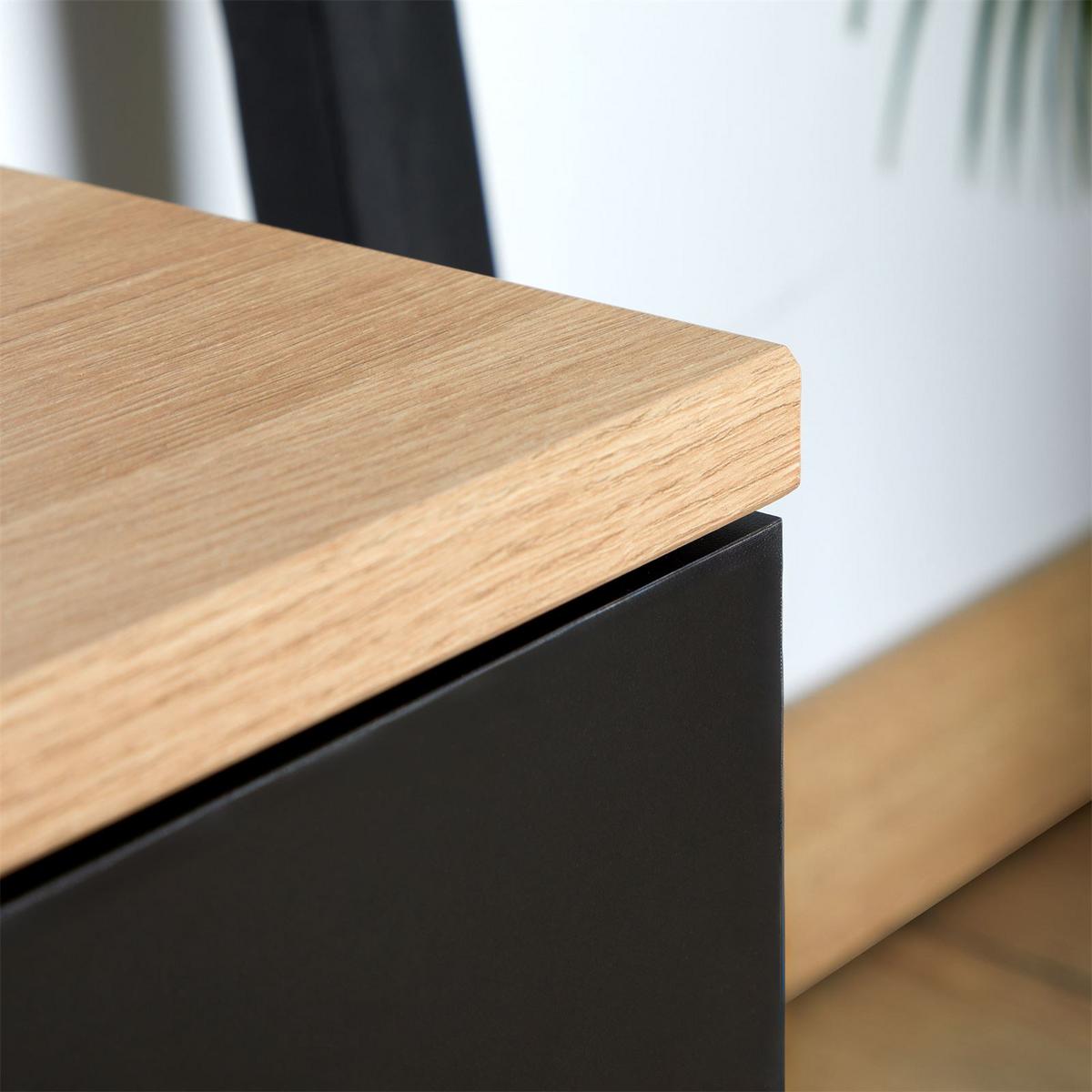 SITZBANK BILBAO dunkelgrau, Artisan Eiche - Dunkelgrau, Holzwerkstoff (90/40/34cm) - CARO-Möbel