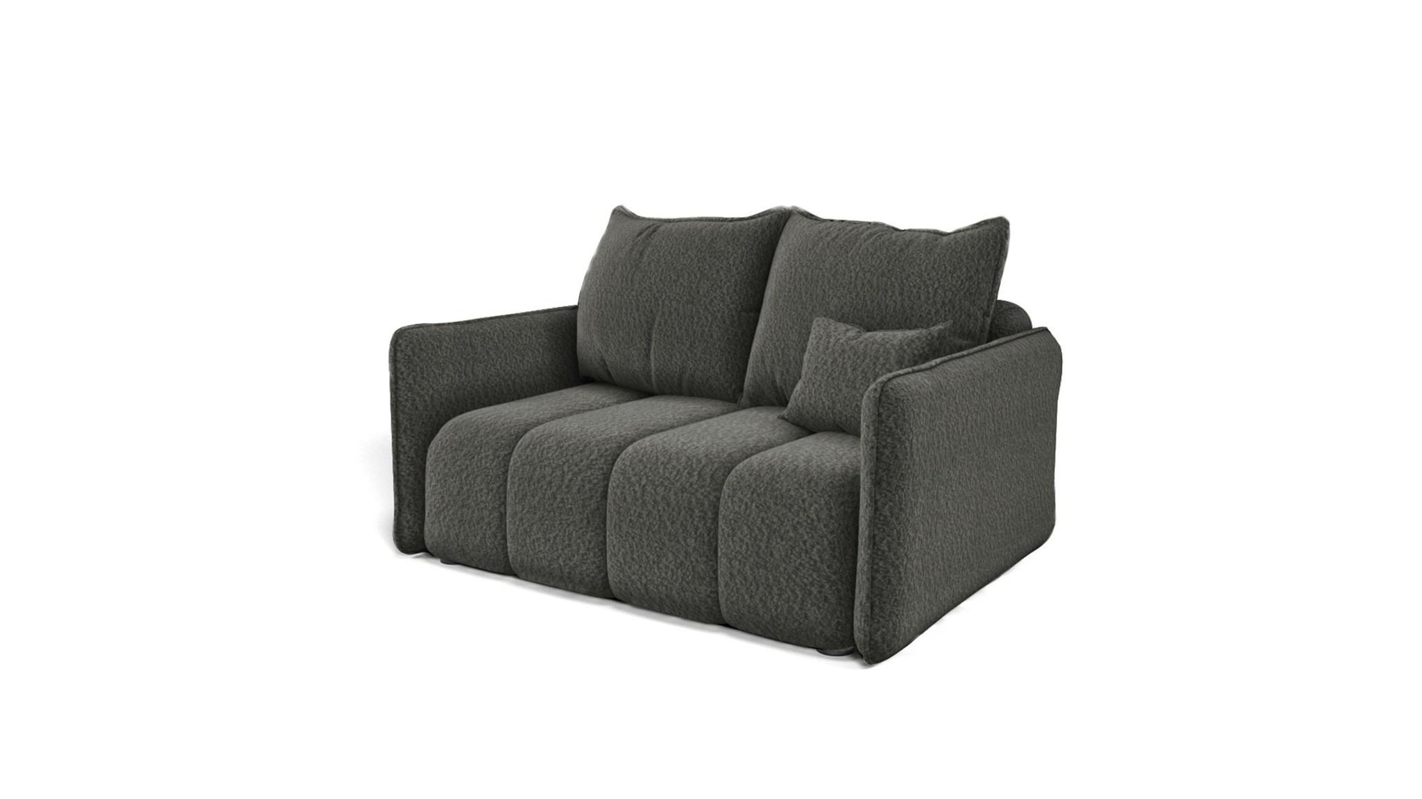 SOFA 2-sitzer Morgano - Anthrazit, Holzwerkstoff/Textil (150/86/102cm) - Fun Möbel
