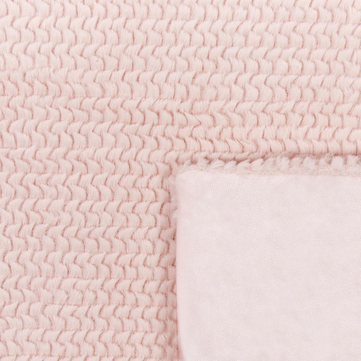 DECKE Pastellrosa Bjas 200/220 cm - Pink, Textil (200/220cm) - Beliani