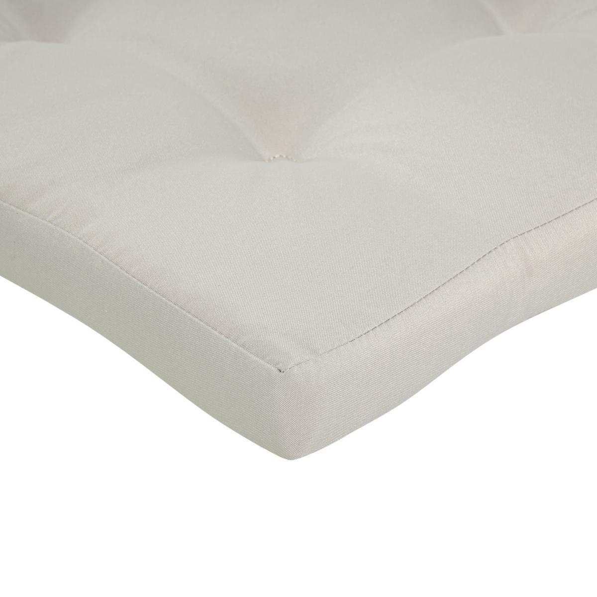 SITZAUFLAGEN 8er-Set Taupe 42/95 cm Maui Premium - Taupe, Textil (95/5/42cm) - Beliani