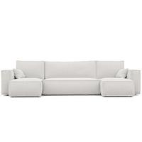 WOHNLANDSCHAFT Adara Schlaffunktion - Creme, Holzwerkstoff/Textil (312/83/145cm) - Fun Möbel