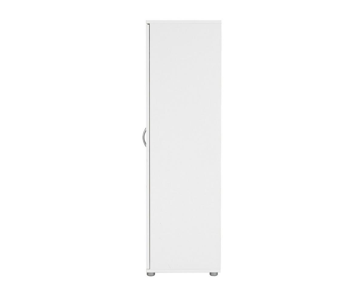MEHRZWECKSCHRANK 70/121/35 cm Weiß Anthrazit - Anthrazit/Silberfarben, Holzwerkstoff/Kunststoff (70/121/35cm) - arthur berndt
