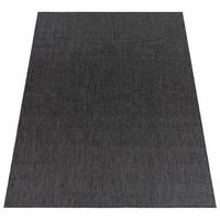 FLACHWEBTEPPICH, einfarbig, aus Polypropylen, Anthrazit, 300 x 400 cm - Anthrazit, Textil (400/300cm) - KADIMA DESIGN