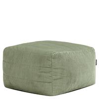 SITZSACK-HOCKER Noa modular Cord - Salbeigrün, Textil (75/70/78cm) - icon