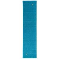 NATUR TEPPICH LÄUFER INDO NEPAL GABBEH SHIVA - Türkis, Textil (70/300cm) - Pergamon
