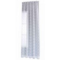 GARDINE VALENCIA HxB 245x145 cm Natur Diamond - Weiß, Textil (145/245cm)