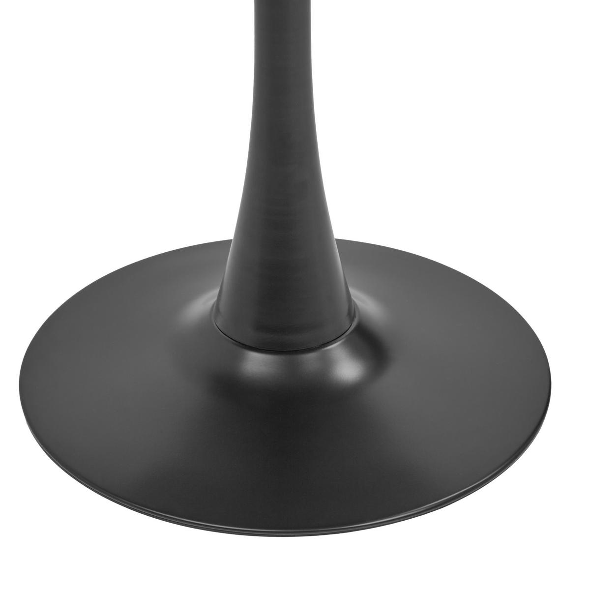 ESSTISCH Marmor Optik schwarz/gold 90 cm Boca - Goldfarben/Schwarz, Holzwerkstoff (90/90/74cm) - Beliani