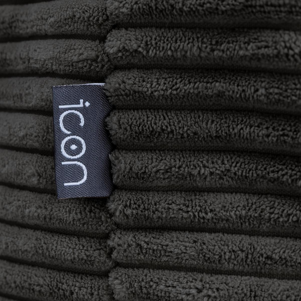SITZPOUF Rund Milano - Schieferfarben/Anthrazit, Textil (55/35/55cm) - icon