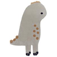 KINDERTEPPICH Dino 160/100 cm - Grau, Naturmaterialien (100/160cm) - Beliani