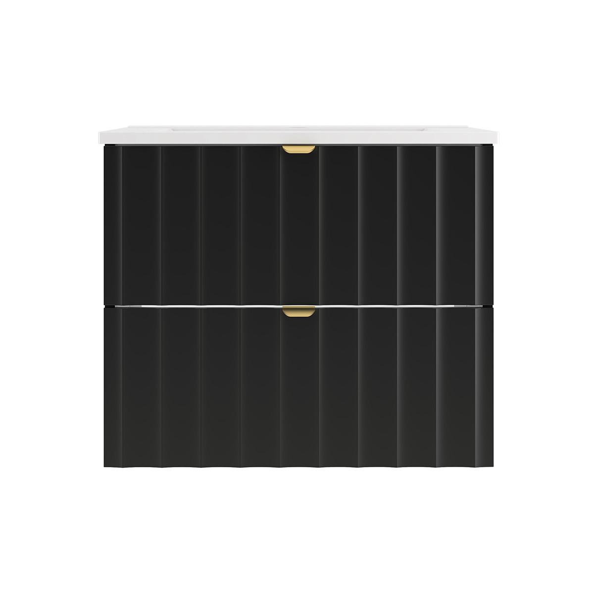 WASCHTISCH 60cm Lexa Schwarz - Schwarz, Holzwerkstoff (60/50/45.8cm) - Petits-meubles