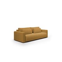 SOFA Schlafsofa Chaira - Currygelb, Holzwerkstoff/Textil (238/85/103cm) - Fun Möbel