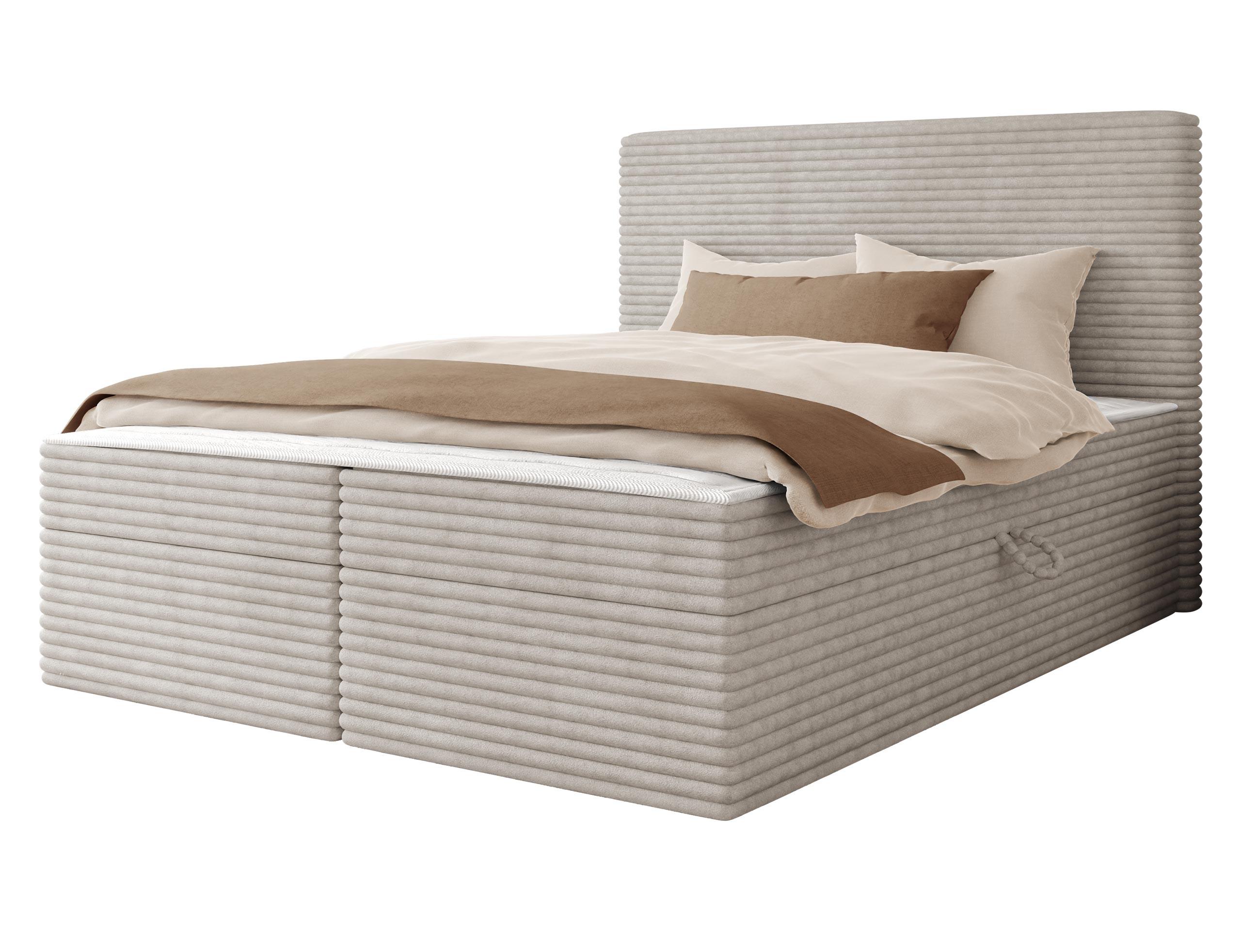 BOXBETT Wokio - H3 - Beige/Schwarz, Holzwerkstoff/Kunststoff (140/200cm) - MIRJAN24