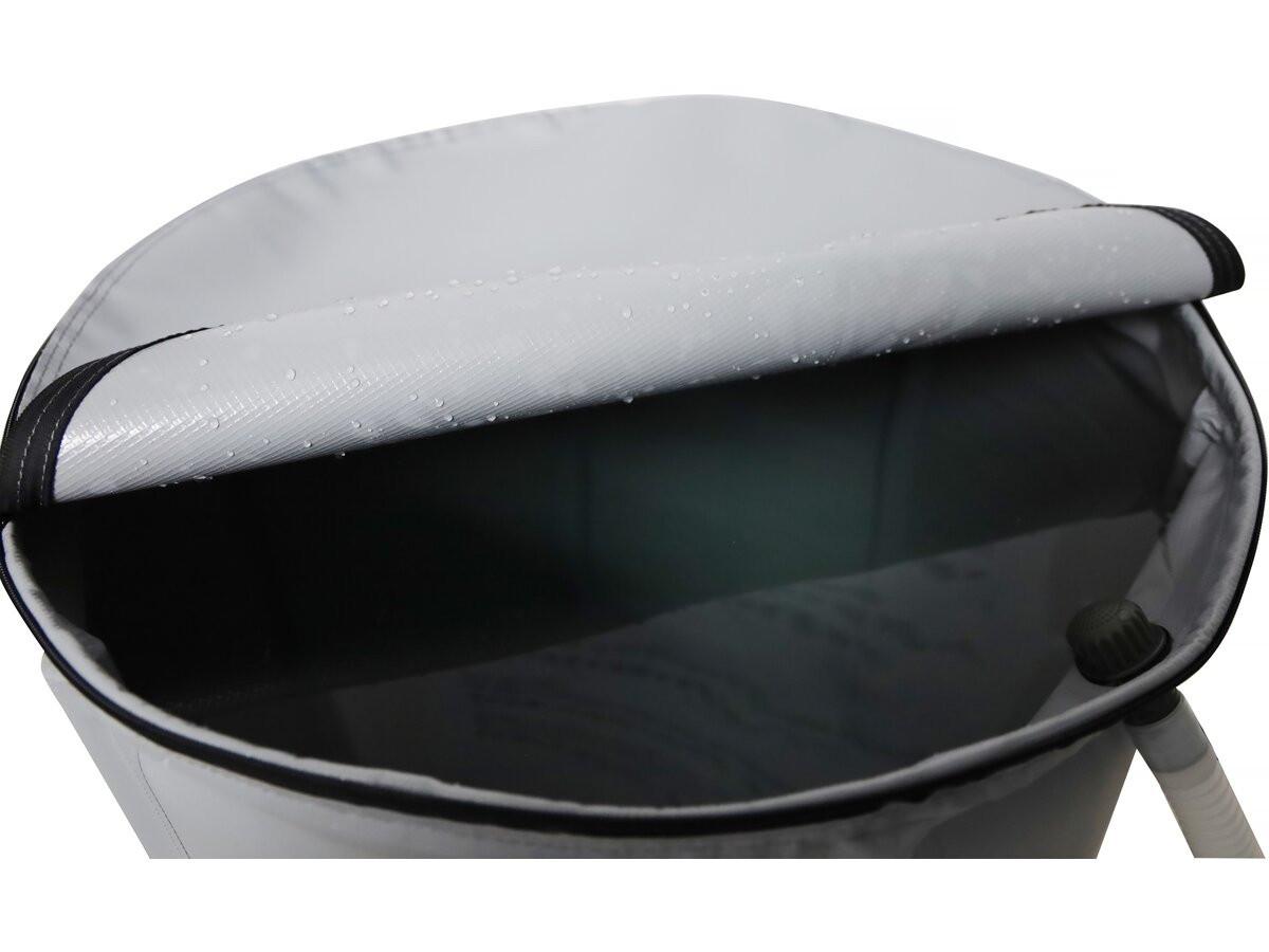 REGENWASSERTANK récupérateur d'eau souple en pvc 250 l - gris - Grau, Kunststoff (60/88/60cm) - Habitat Garten