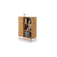 BÜCHERREGAL Fondi - Eiche Bianco, Holzwerkstoff (90/116/40cm) - RAUMHIRSCH FURNITURE