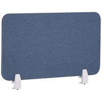 SCHREIBTISCHTRENNWAND 72 x 40 cm Blau Wally - Blau, Textil (72/40/2cm) - Beliani