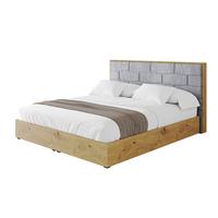 POLSTERBETT mit Bettkasten und Lattenrost, Bett mit Matratze H3/H4 - ENZO8 180x200 Hellgrau - Hellgrau, Holzwerkstoff/Textil (180/200cm) - ALTDECOR