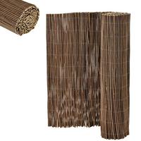 WEIDENZAUN Hyssna - Dunkelbraun, Naturmaterialen (140cm) - casa.pro