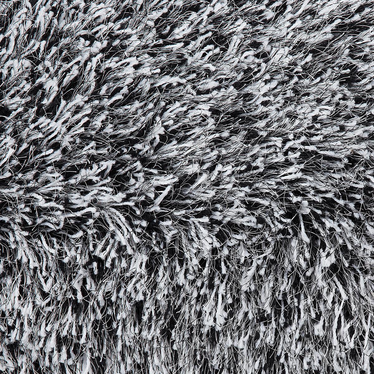 SHAGGY-TEPPICH Cide 140/140 cm - Schwarz, Kunststoff (140/140cm) - Beliani