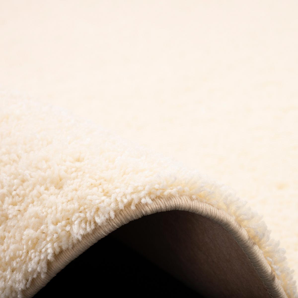 HOCHFLOR SHAGGY TEPPICH PALACE RUND - Creme, Textil (133/133cm) - Snapstyle