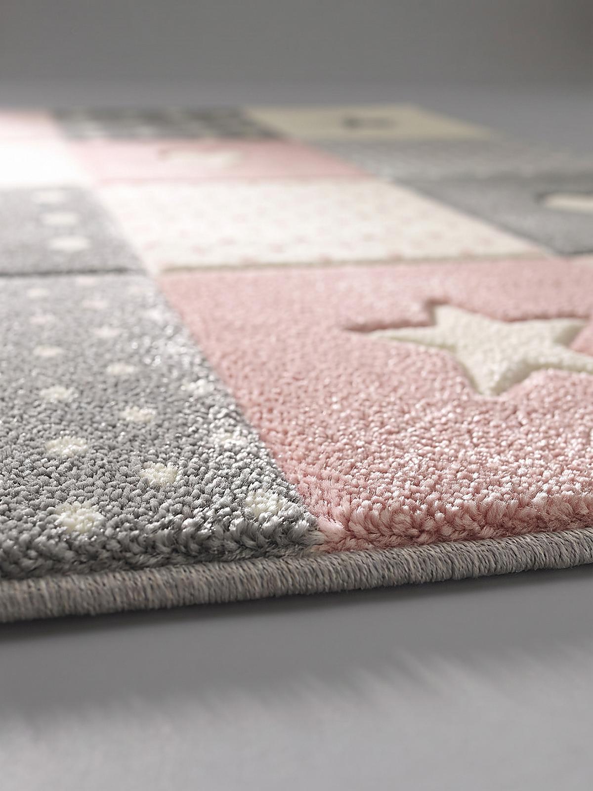 SPIELTEPPICH IDRO Patchwork Polypropylen Pink 80 x 150 cm - Rosa, Textil (80/150cm) - KADIMA DESIGN
