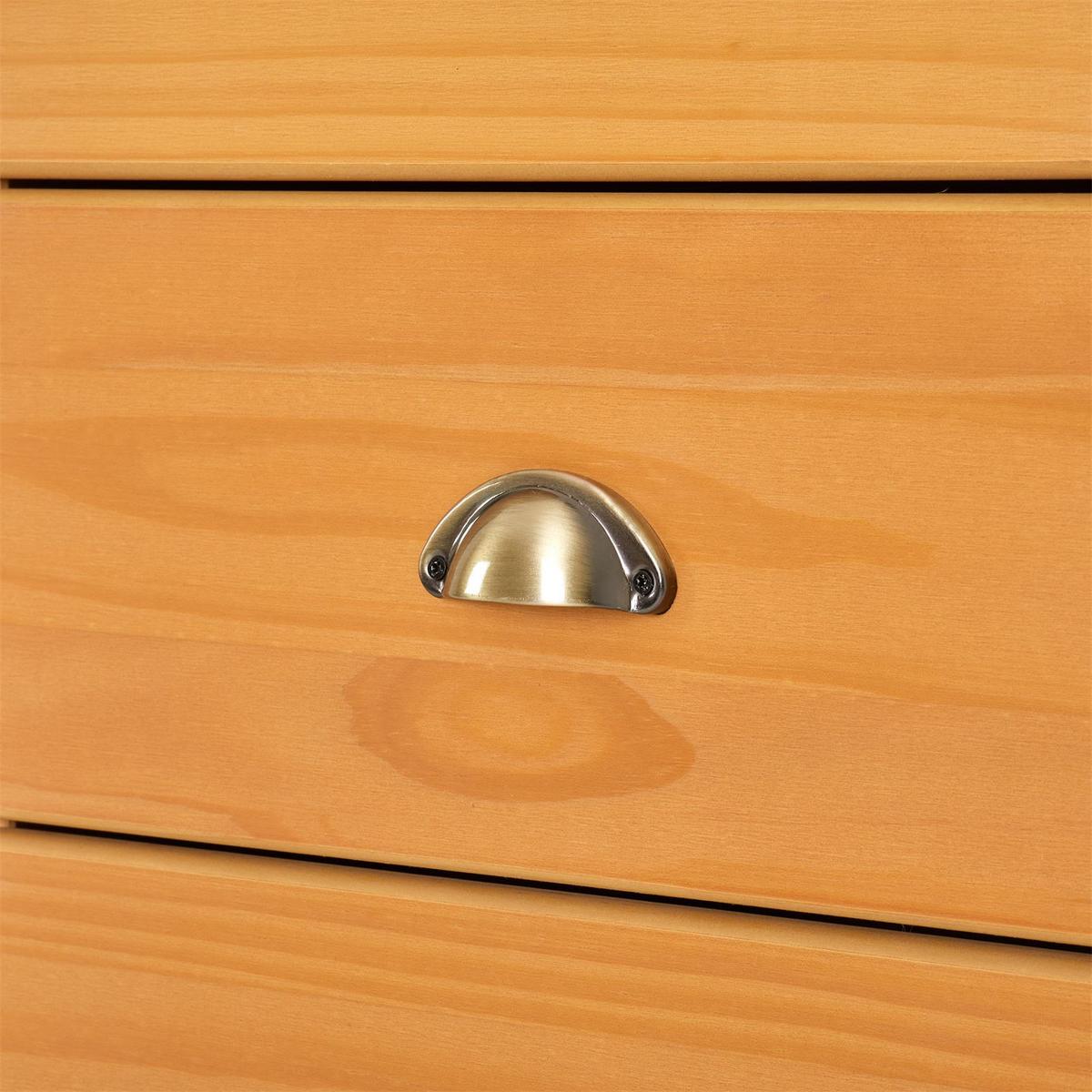 APOTHEKERKOMMODE COLMAR gebeizt/gewachst - Kieferfarben, Holz (49/114/39cm) - IDIMEX
