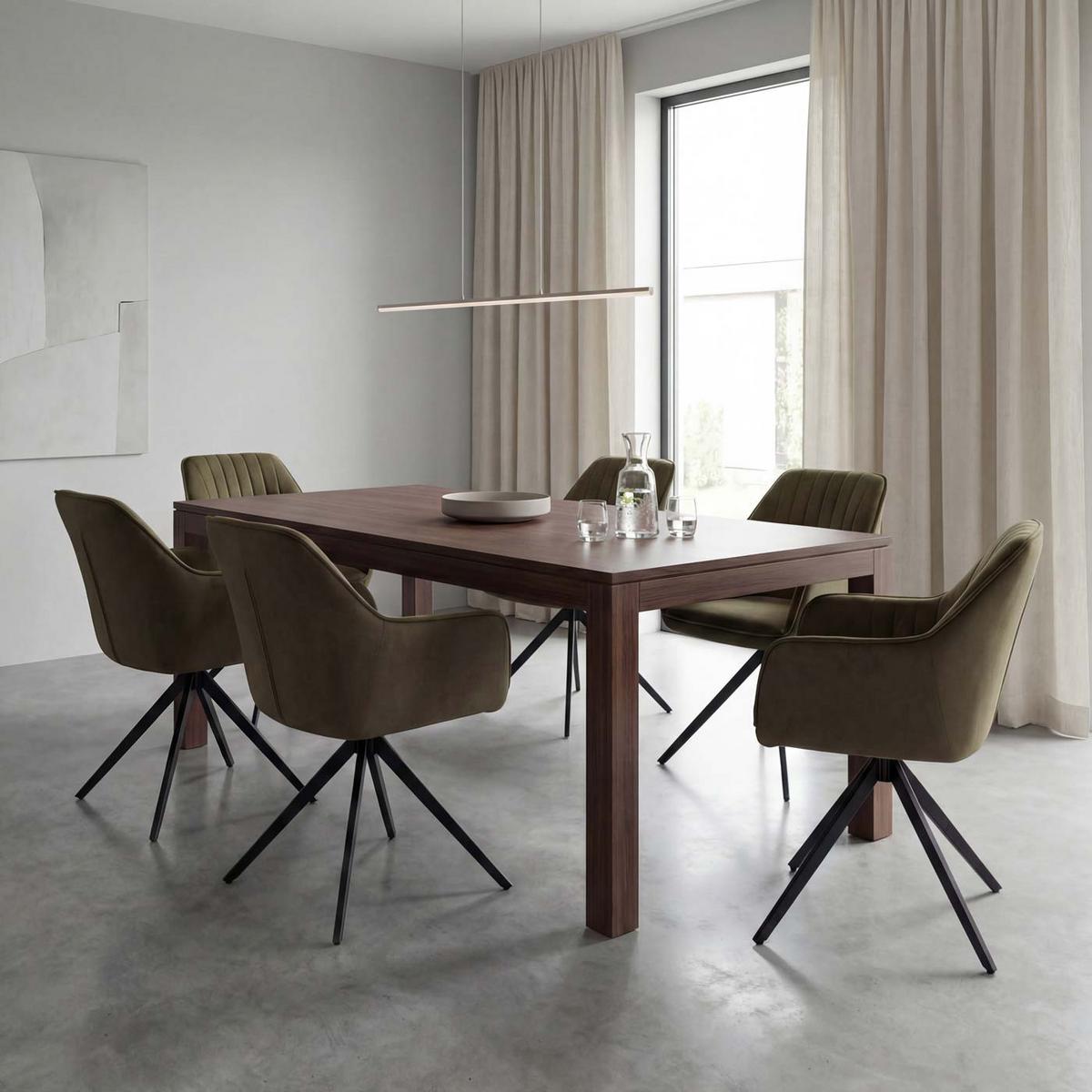 ESSZIMMERSTUHL Grün 2er-Set - Grün, Textil (60/87/68cm) - MCW