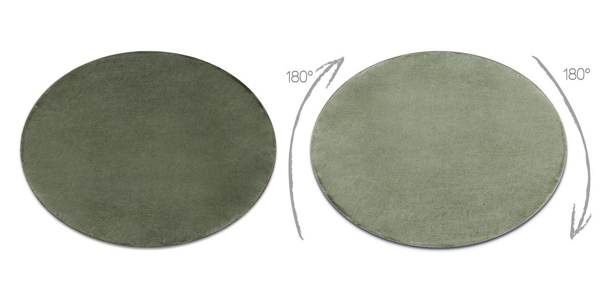 TEPPICH Posh 80 cm - Pastellgrün, Textil (80/80cm) - rugsX
