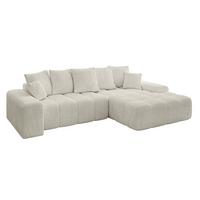 ECKSOFA Ottomane Rechts ENSI-L - 267x164x69 cm Creme - Ecru/Creme, Holzwerkstoff/Kunststoff (164/267cm) - ALTDECOR