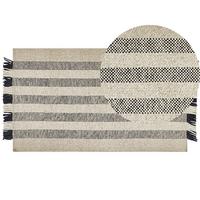 KURZFLOR-TEPPICH Tacettin 150/80 cm - Weiß, Textil (80/150cm) - Beliani