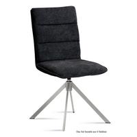 ESSZIMMERSTUHL drehbar (6er-Set) Dulcie 47x92x60 Edelstahl/Anthrazit - Edelstahlfarben/Anthrazit, Kunststoff (60/92/47cm) - 58aufmkessel