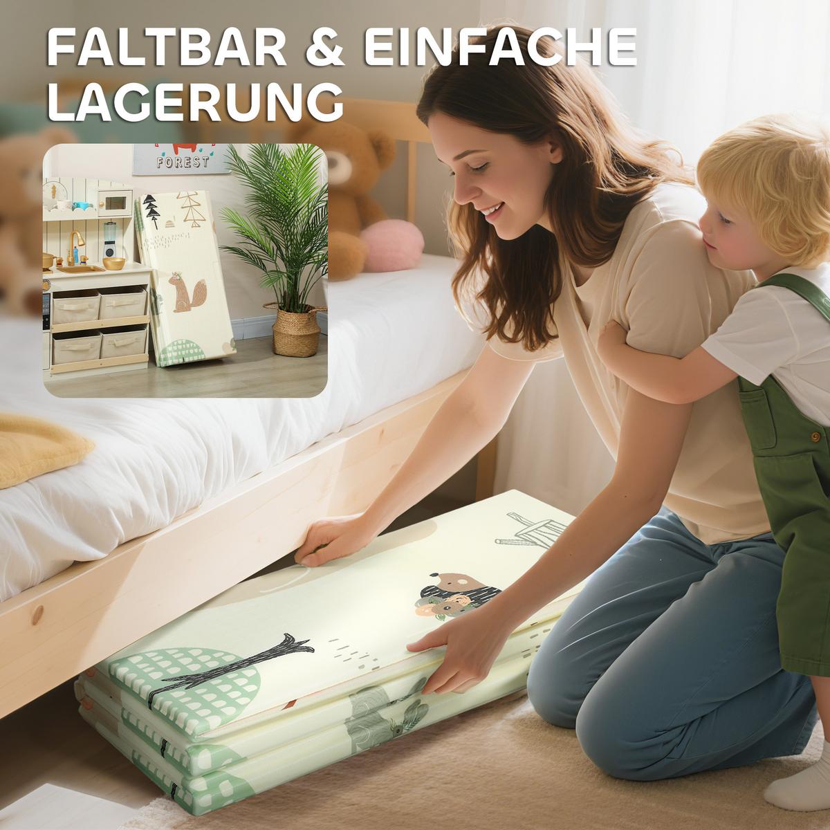 SPIELMATTE aus XPE Mehrfarbig - Multicolor, Kunststoff (176/196cm) - AIYAPLAY