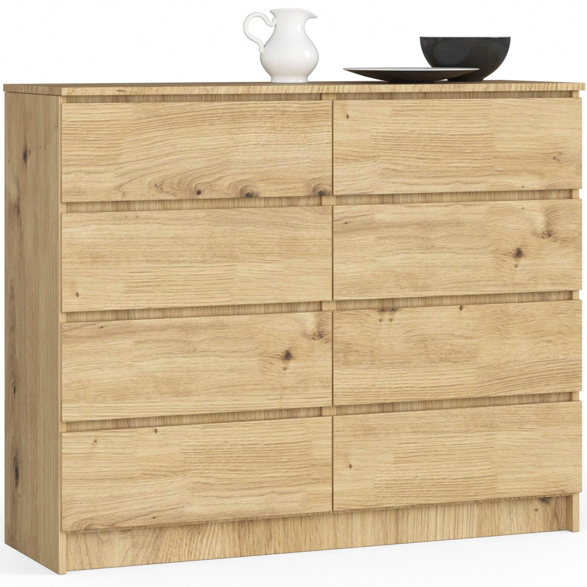 KOMMODE Eiche Artisan 99/120/40 - Eiche Artisan, Holzwerkstoff (120/99/40cm) - RAUMHIRSCH FURNITURE