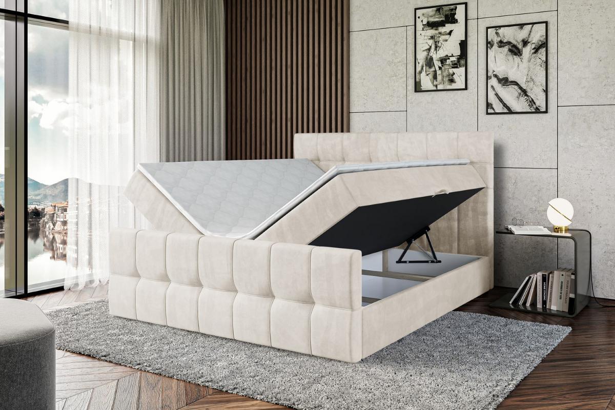 BOXBETT BERO-Z - 200 x 200 - H3 - Ecru - Beige, Holzwerkstoff (200/200cm) - ALTDECOR