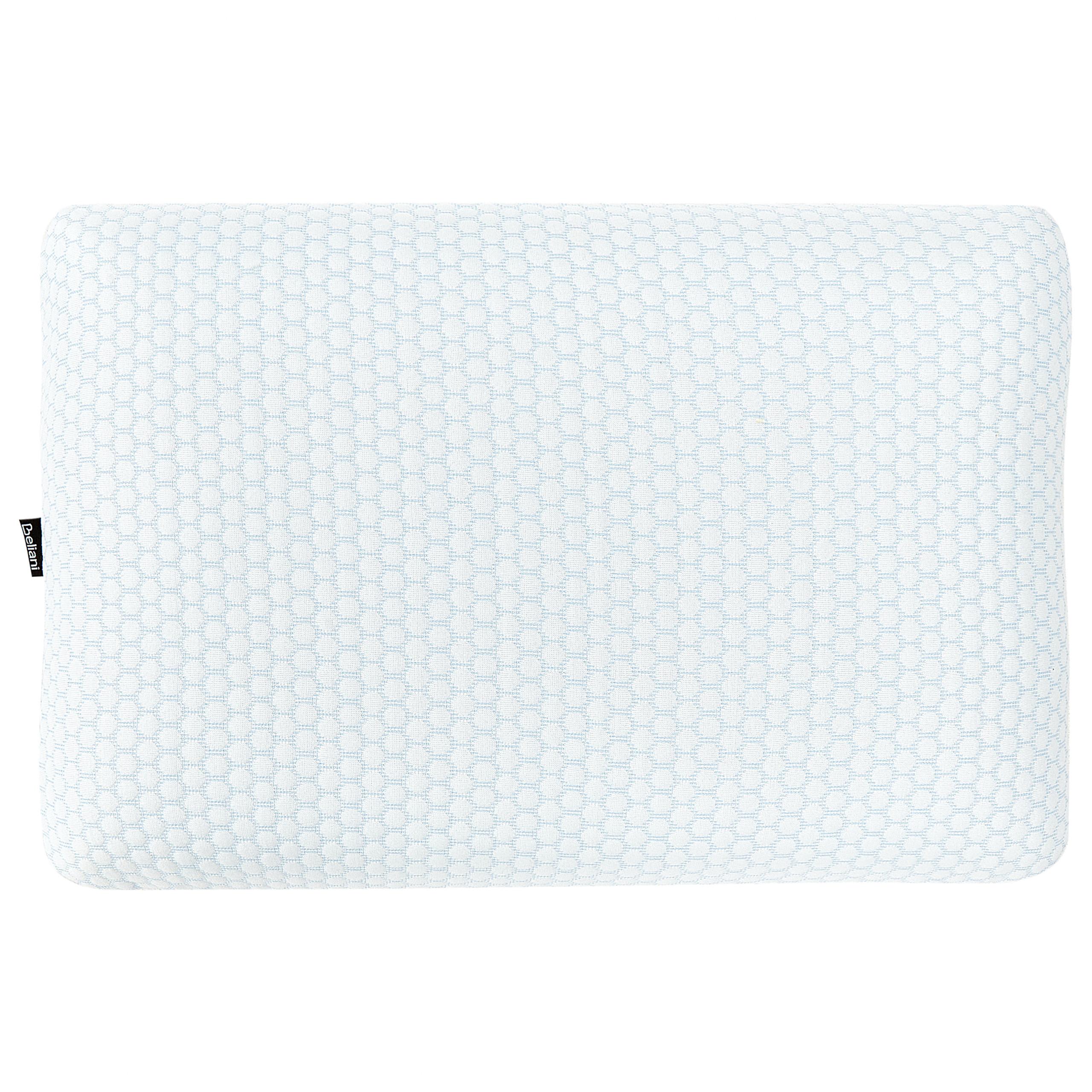 KOPFKISSEN Weiß 40/60 cm Emin - Blau/Weiß, Textil (60/40cm) - Beliani