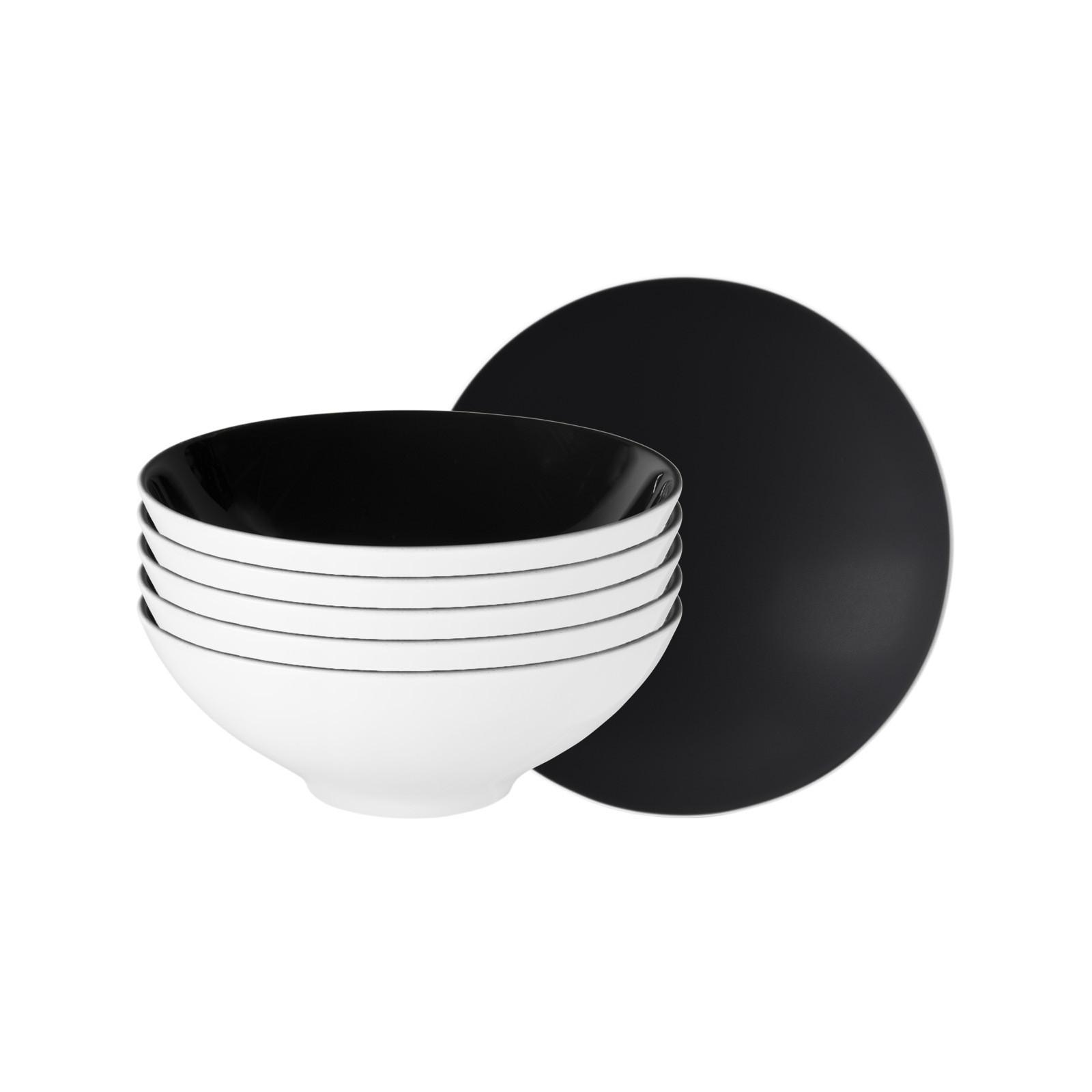 DESSERTSCHALEN Life Fashion Glamorous Black ø 14,6 cm 6er Set - Schwarz, Keramik (14.6cm) - Seltmann Weiden