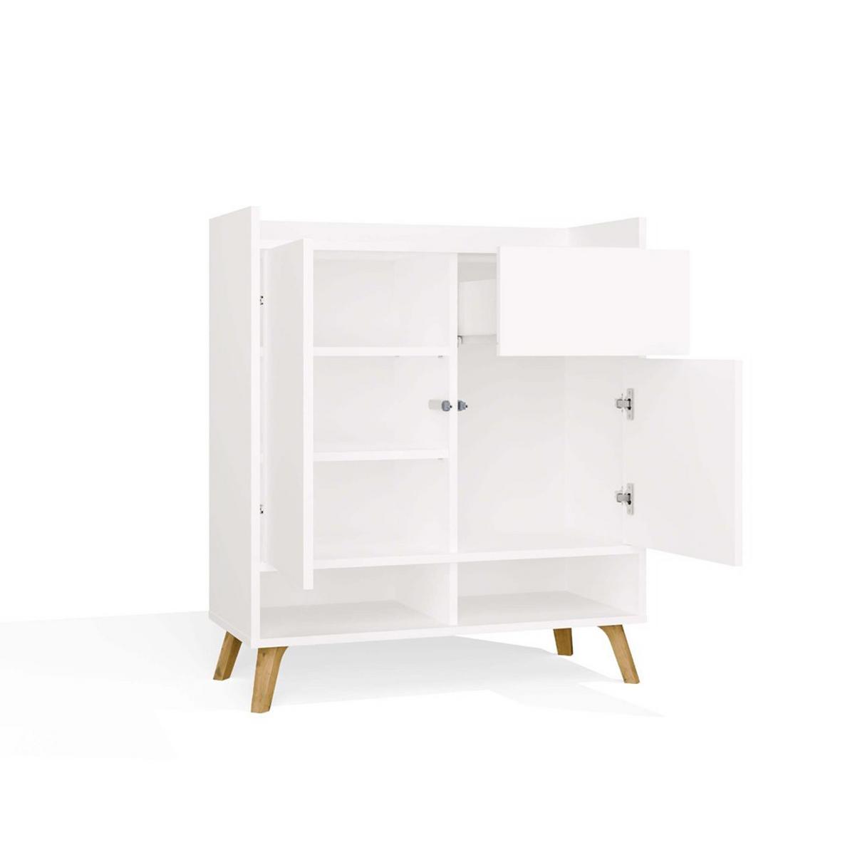 KOMMODE Weiß 80/92/35 - Weiß, Holzwerkstoff (80/92/35cm) - RAUMHIRSCH FURNITURE