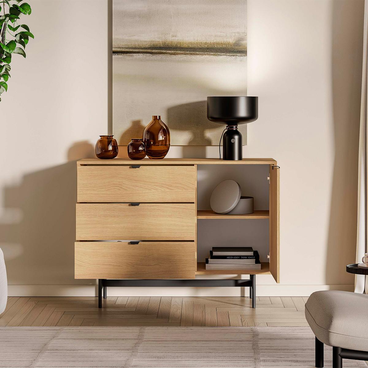 SIDEBOARD Nila Holz - Braun, Holzwerkstoff (115/85/40cm) - Petits-meubles