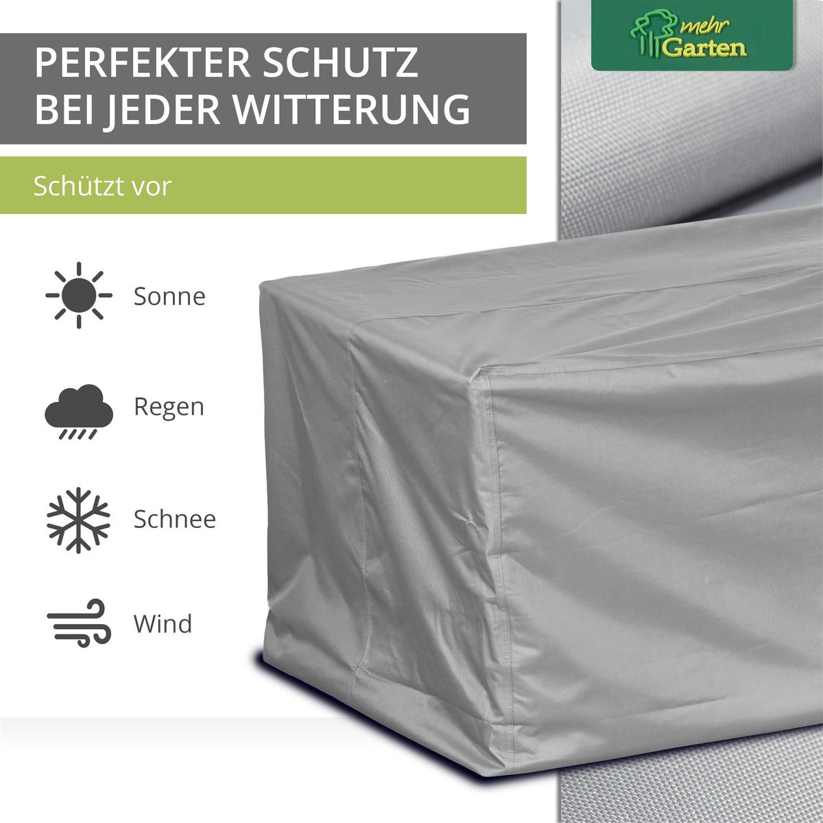 SCHUTZHÜLLE für Loungesofa SHP-60064 - Grau, Kunststoff (220/80/90cm) - mehr Garten