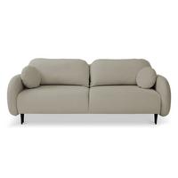 SCHLAFSOFA Bafra Beige Velours - Beige/Schwarz, Holz/Textil (232/92/102cm) - Selsey
