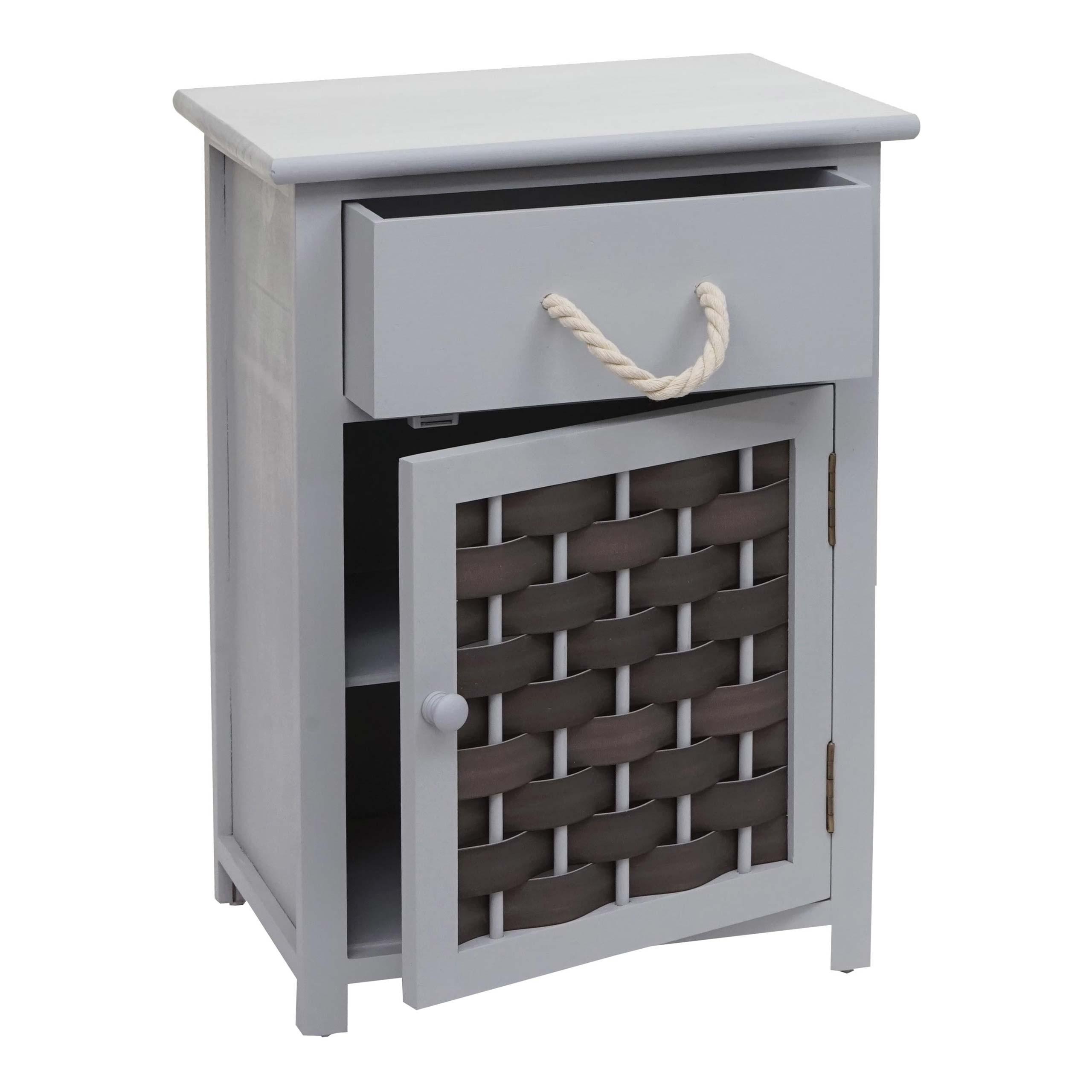 KOMMODE Grau, Grau - Grau, Holz (39/55/28cm) - MCW