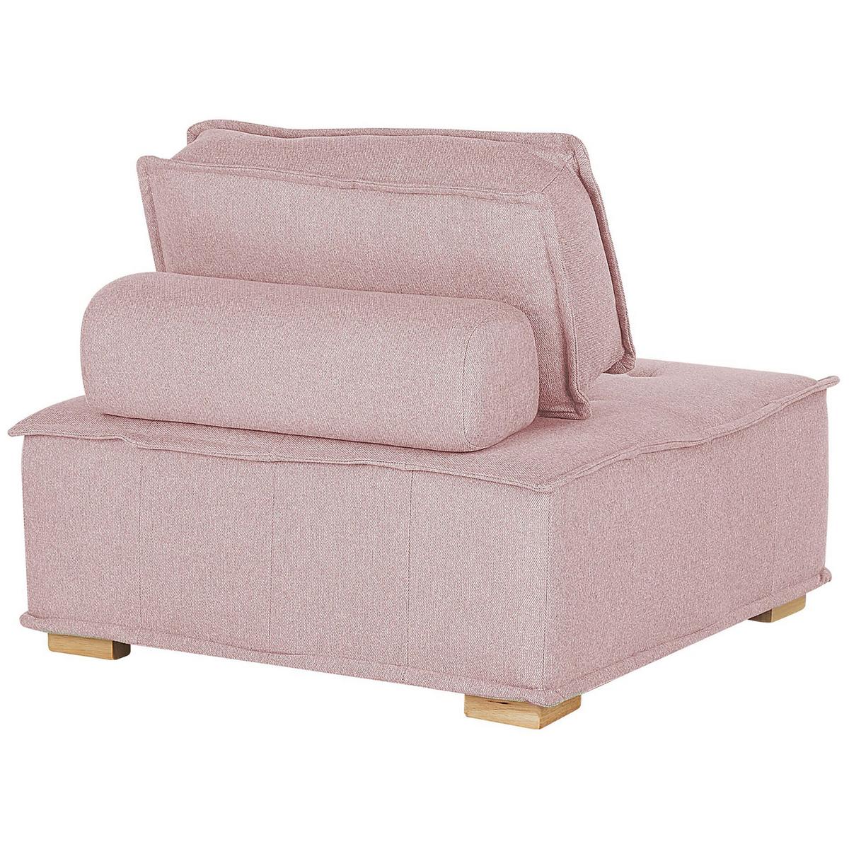 SESSELMODUL Stoff Rosa Tibro - Pink/Braun, Textil (100/40/100cm) - Beliani