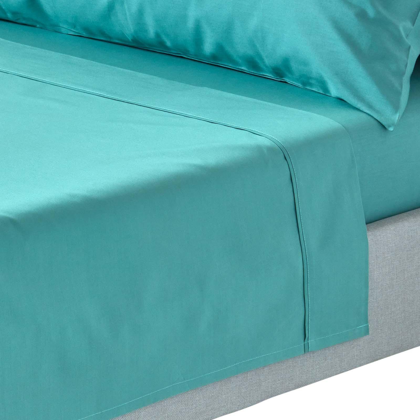 BETTLAKEN ohne Gummizug, Ägyptische Baumwolle, Fadendichte 200 - Grün, Textil (270/300cm) - Homescapes