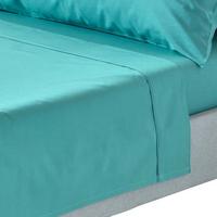 BETTLAKEN ohne Gummizug, Ägyptische Baumwolle, Fadendichte 200 - Grün, Textil (230/255cm) - Homescapes