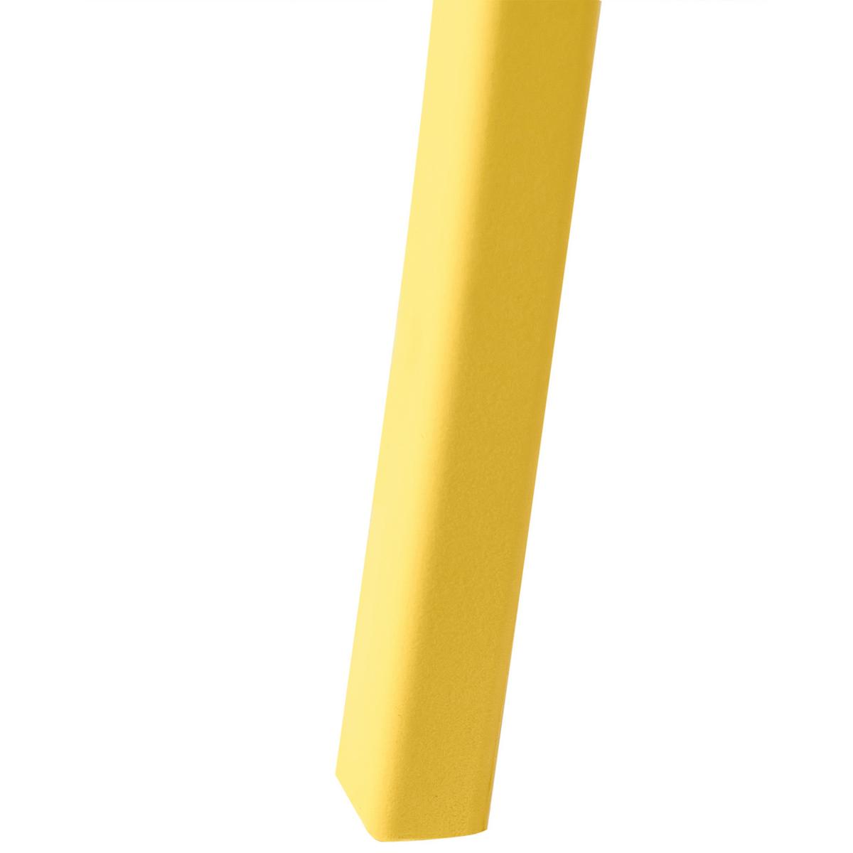 GARTENSTUHL 4er-Set Gelb Vieste - Gelb, Kunststoff (42/80/38cm) - Beliani