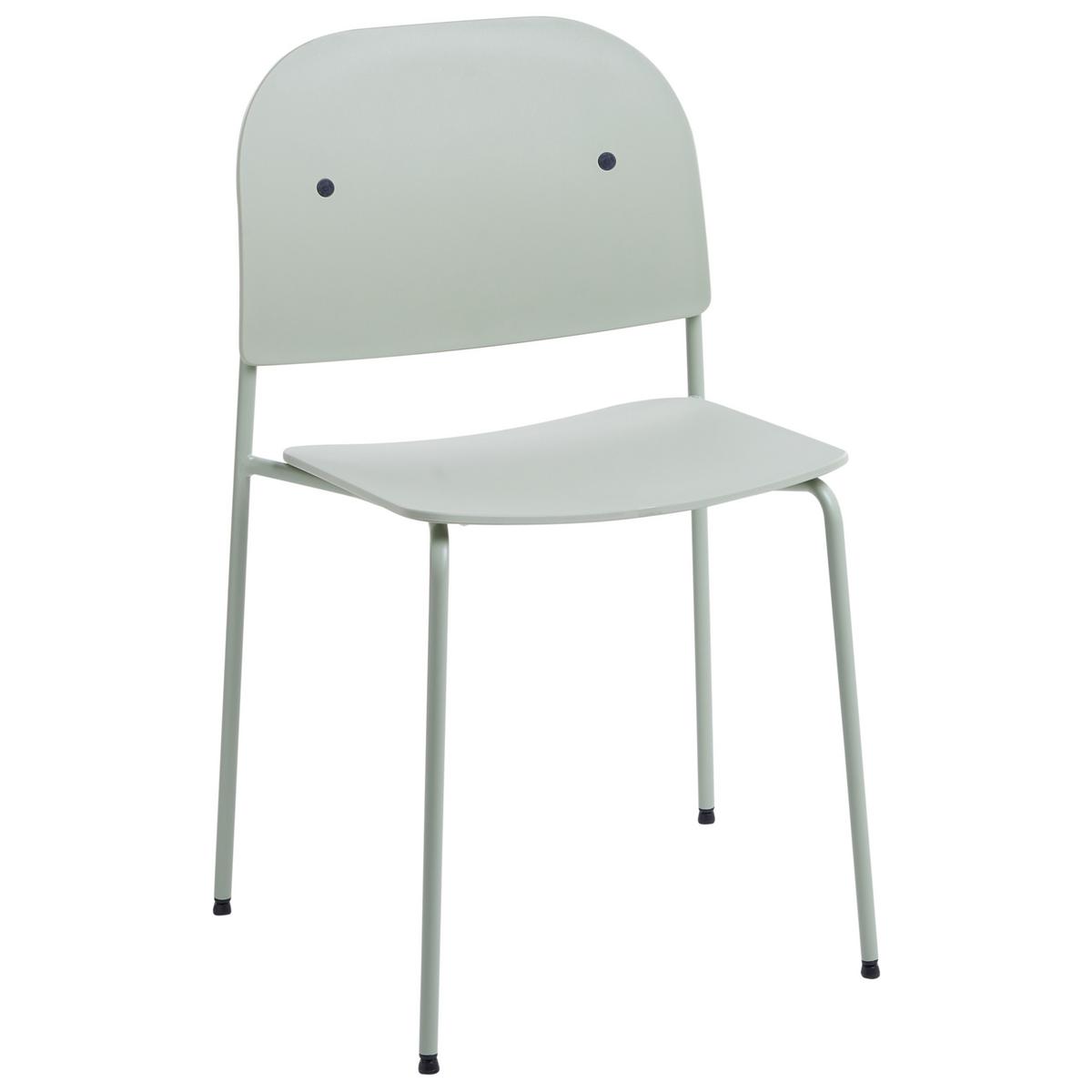 ESSZIMMERSTUHL 2er-Set Metall Mintgrün Windust - Mintgrün, Metall (51/81/50cm) - Beliani