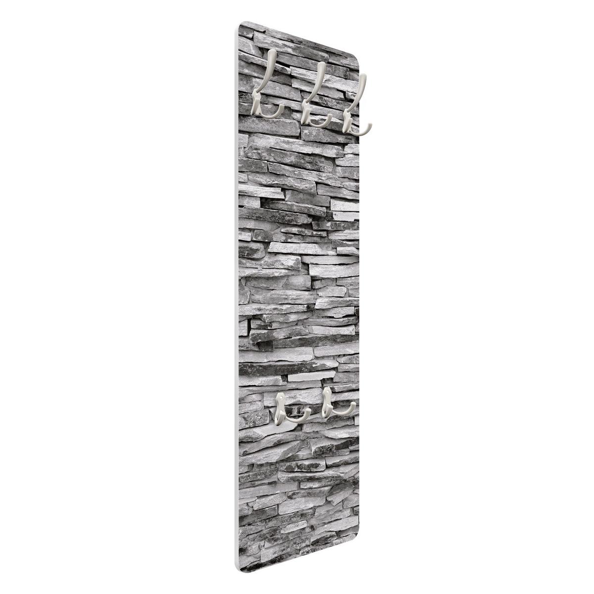 WANDGARDEROBE - Arizona Stonewall 34/105 cm - Grau, Holzwerkstoff (34/105/1.6cm) - Bilderwelten