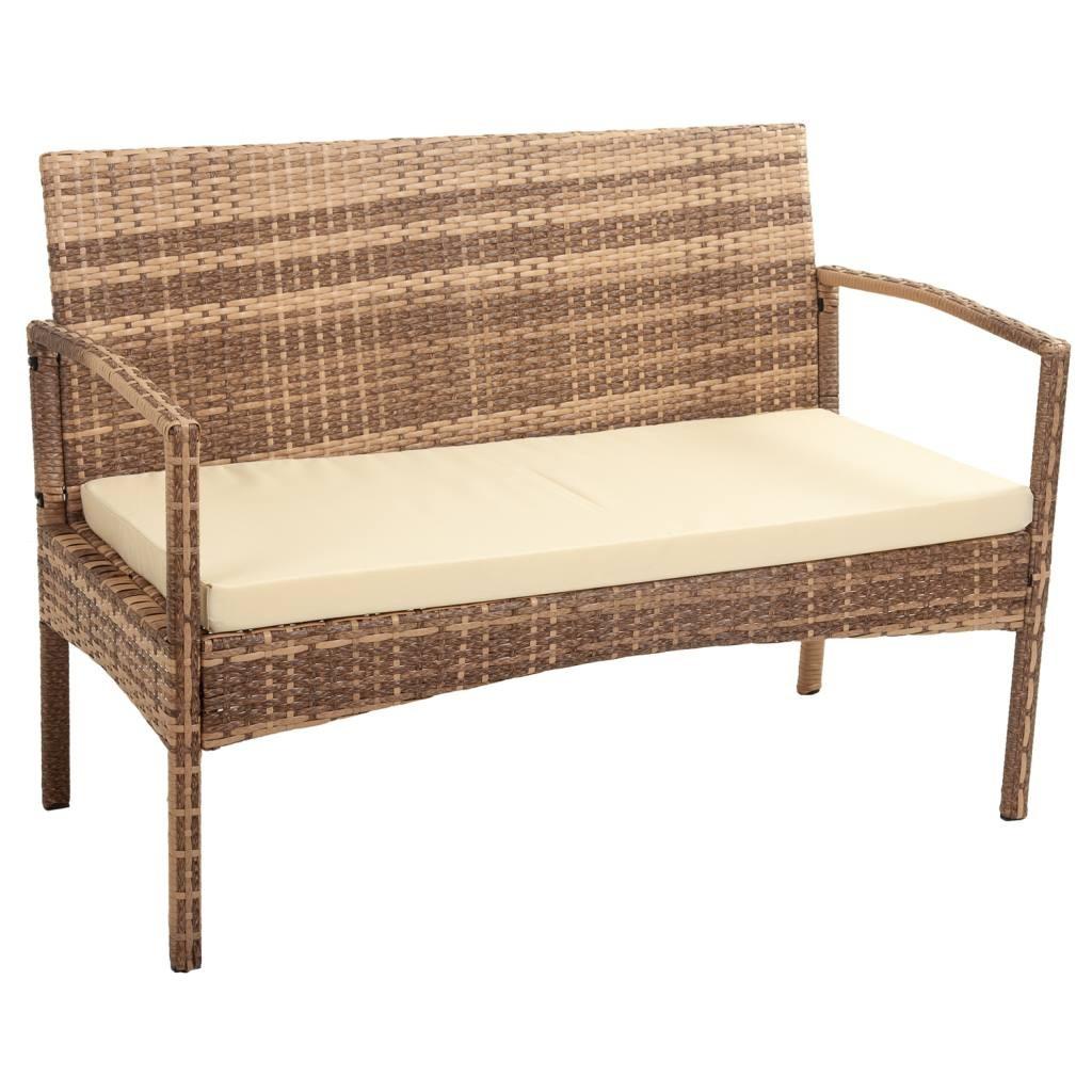 BANK, grau, 110x55x85cm - Braun, Naturmaterialien (110/85/55cm) - Wanderlust