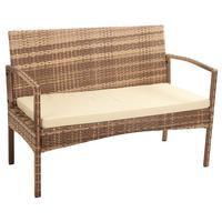 BANK, grau, 110x55x85cm - Braun, Naturmaterialien (110/85/55cm) - Wanderlust
